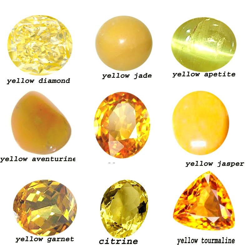 سنگ های رنگی در جواهرات از فروشگاه طلا