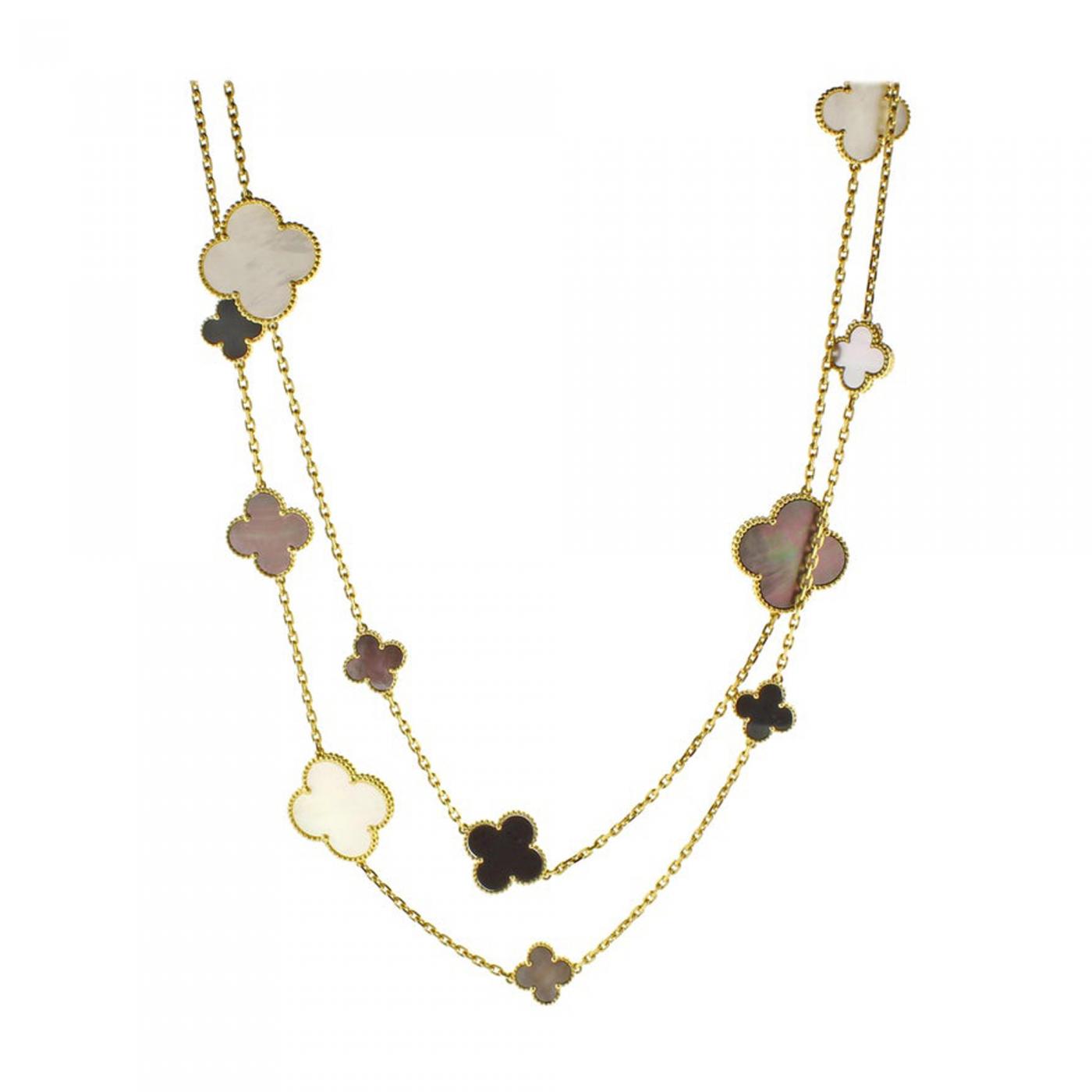 گردنبند چهارپر برند ونکلیف در گالری فروش جواهرات