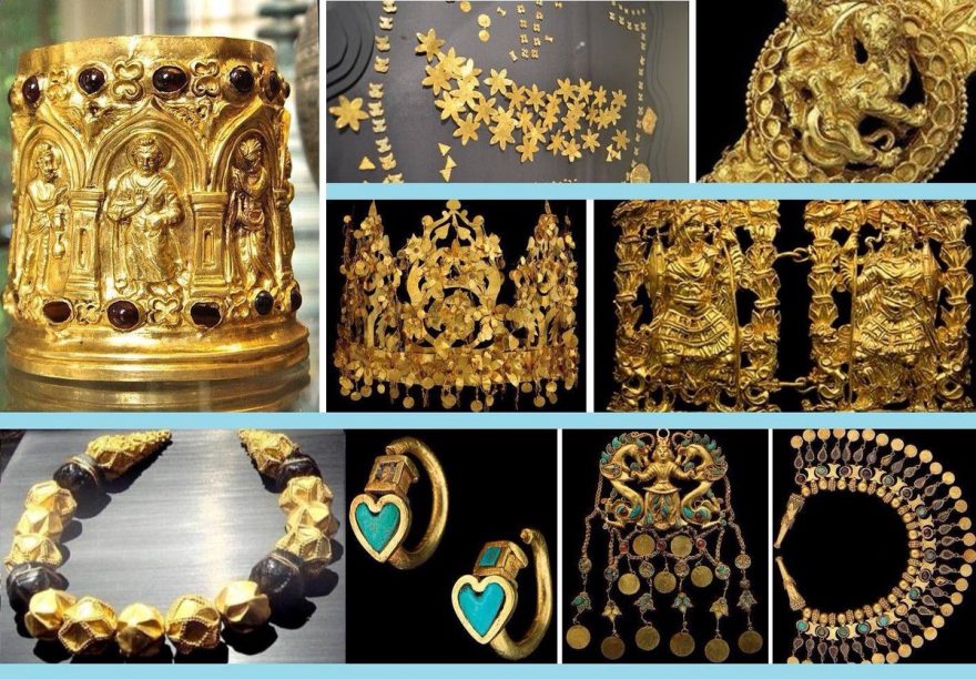 جواهرات زیبا و خاص در گنجینه  HOARD BACTRIAN GOLD 