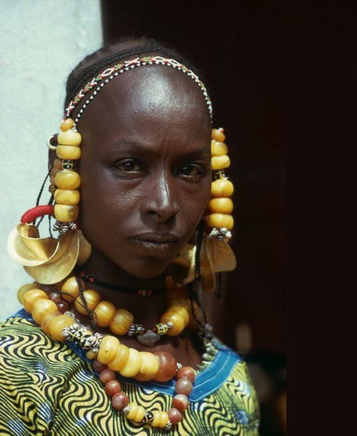 گوشواره آویز افریقایی
