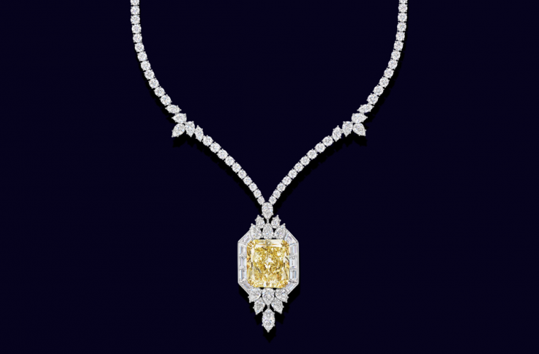 گردنبند جواهرات اصل تمام الماس برند وینستون