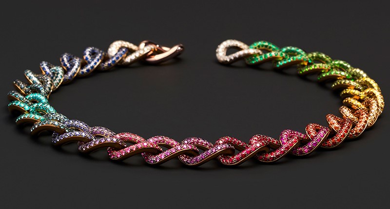 رنگ های گرم و سرد در جواهرات از فروشگاه طلا