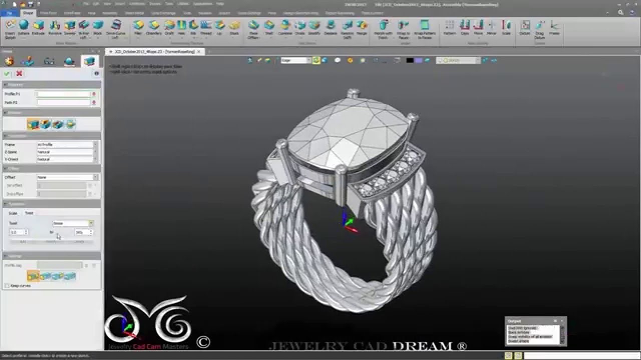 برنامه طراحی طلا و جواهر CAD Dream