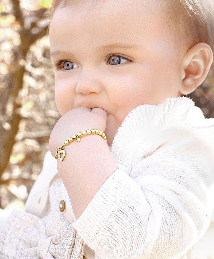 دستبند طلای شیک برای نوزاد