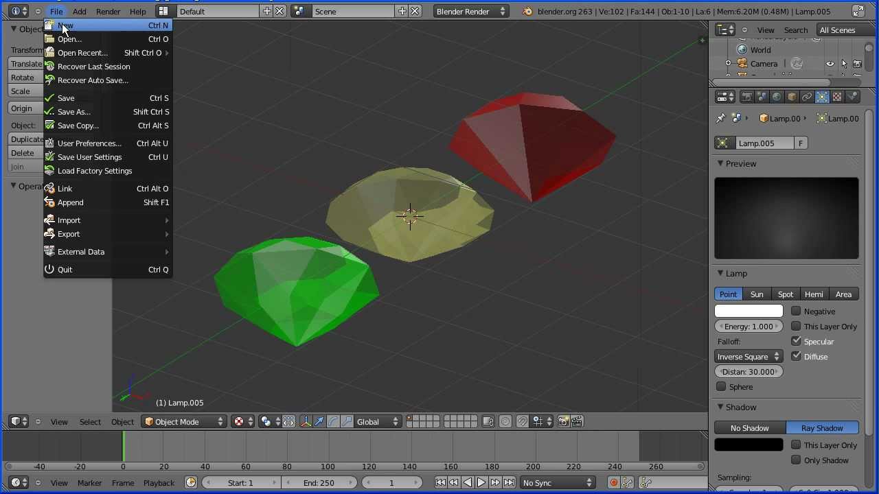 Blender یک نرم افزار رایگان