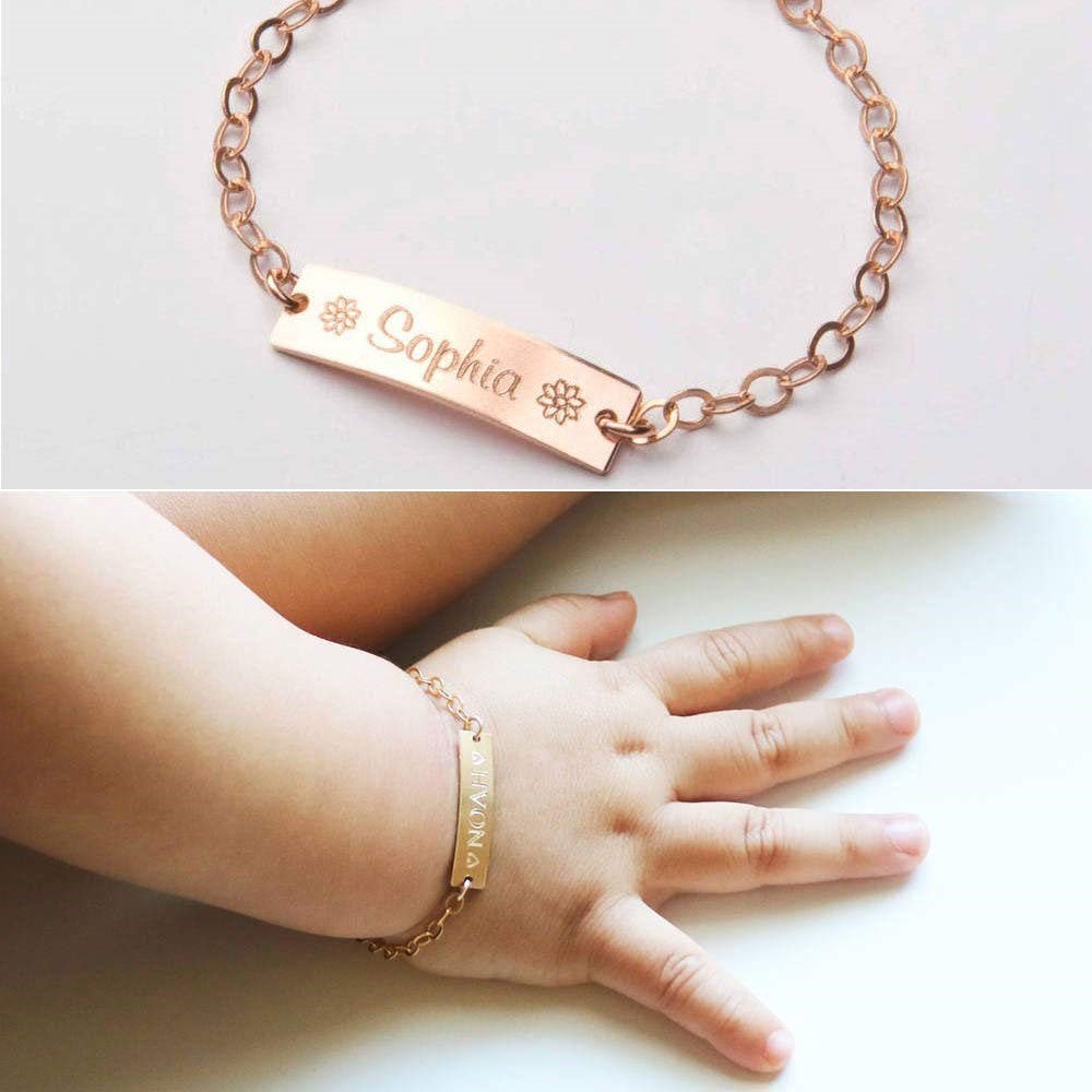 دستبند حکاکی شده نوزاد