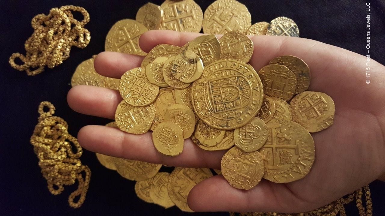 سکه های زیر دریایی تا کنون پیدا شده