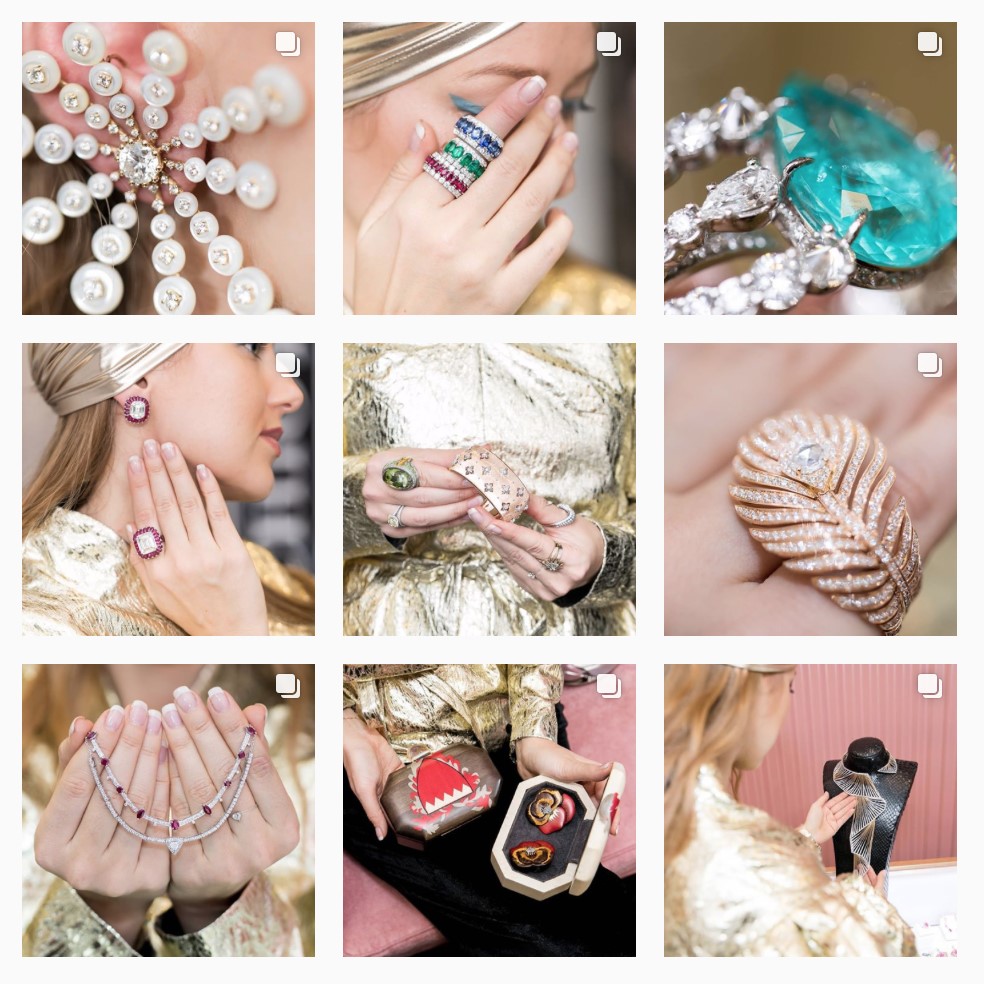 پیج های اینستاگرام برای فروش جواهرات