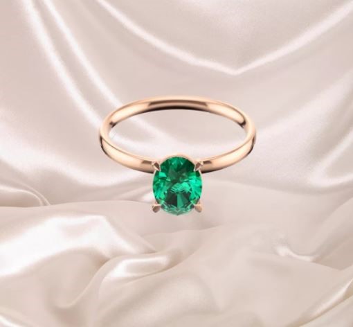 حلقه نامزدی زمرد "Emeralds"